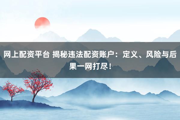 网上配资平台 揭秘违法配资账户：定义、风险与后果一网打尽！
