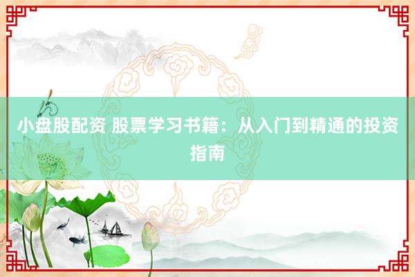 小盘股配资 股票学习书籍：从入门到精通的投资指南