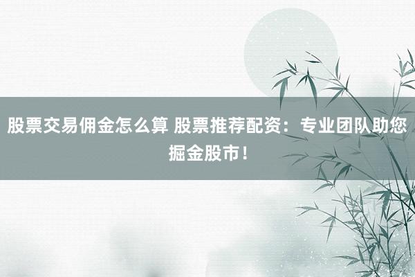 股票交易佣金怎么算 股票推荐配资：专业团队助您掘金股市！