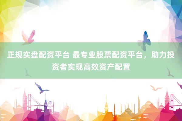 正规实盘配资平台 最专业股票配资平台，助力投资者实现高效资产配置