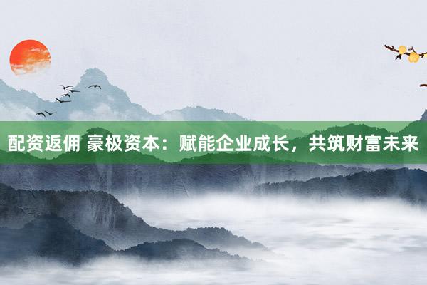 配资返佣 豪极资本：赋能企业成长，共筑财富未来
