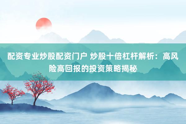 配资专业炒股配资门户 炒股十倍杠杆解析：高风险高回报的投资策略揭秘