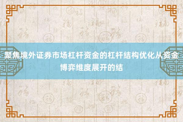 聚焦境外证券市场杠杆资金的杠杆结构优化从资金博弈维度展开的结
