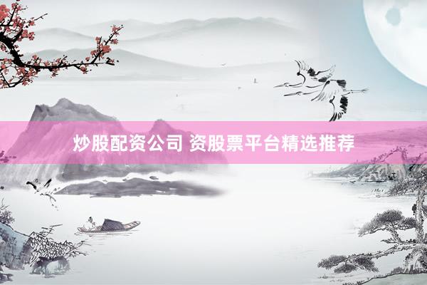 炒股配资公司 资股票平台精选推荐